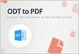 ODT en PDF Convertir OpenOffice en PDF en Lign